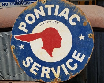 24&quot; Dia. Pontiac Service Sign