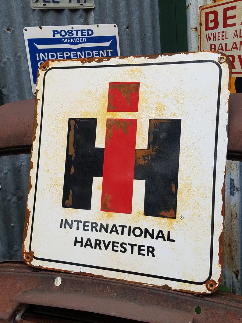 International Harvester Dealer's Sign Etsy