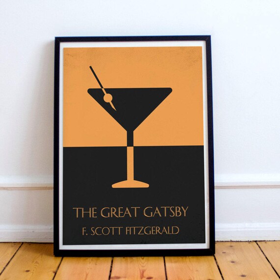 The Great Gatsby Poster Print Printable Home Decor 8 X 10 Etsy