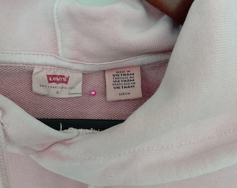 Vintage Levi's Pink Pullover Hoodies Sweatshirts Tag Grösse S
