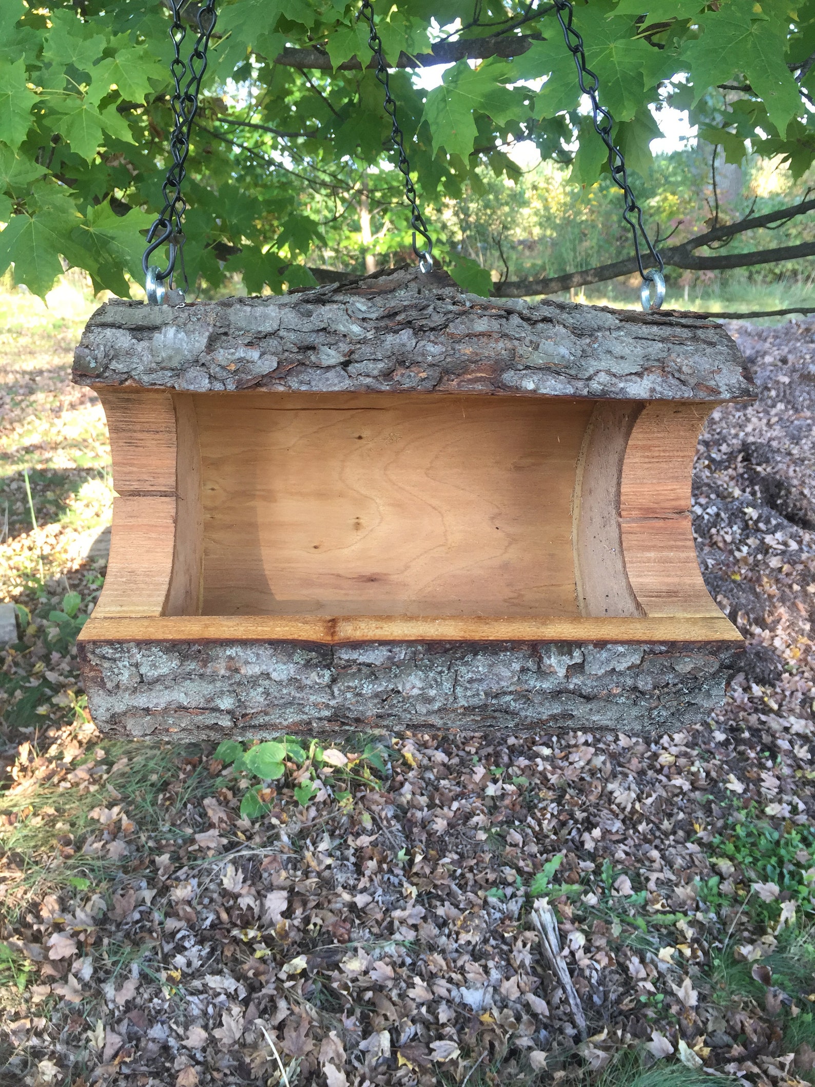 Bird Feeder Supersized Hanging Log Bird Feeder the Original Etsy