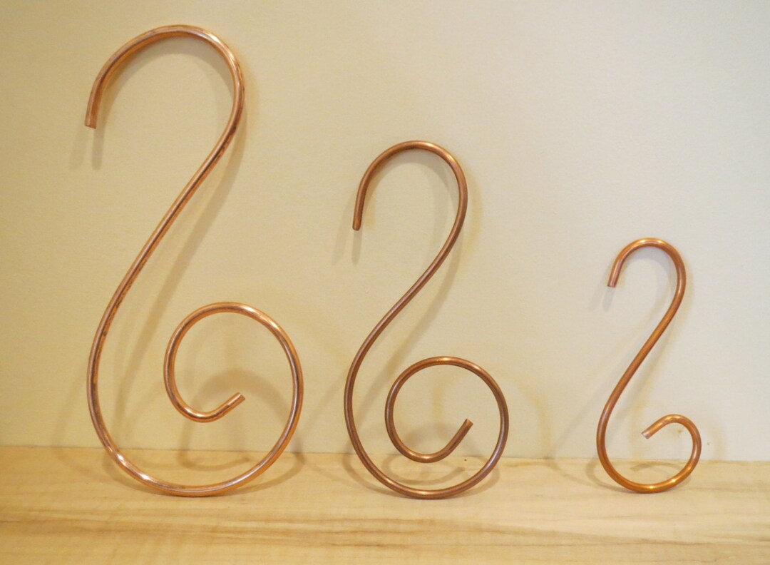Solid Copper Hooks, Copper Plant Hooks, Utility Hooks, Decorative