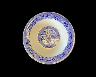 Vintage Willow Ware Serving Bowl by Royal China Underglaze B53, 10" Serving Bowl, Vegetable Bowl, Blue Willow China