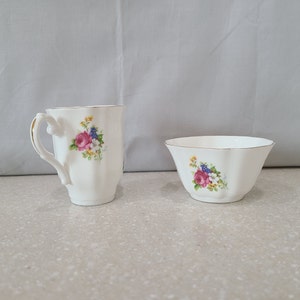 Vintage Royal Grafton Fine Bone China Creamer and Sugar Bowl, Made in England, Circa 1950s image 6