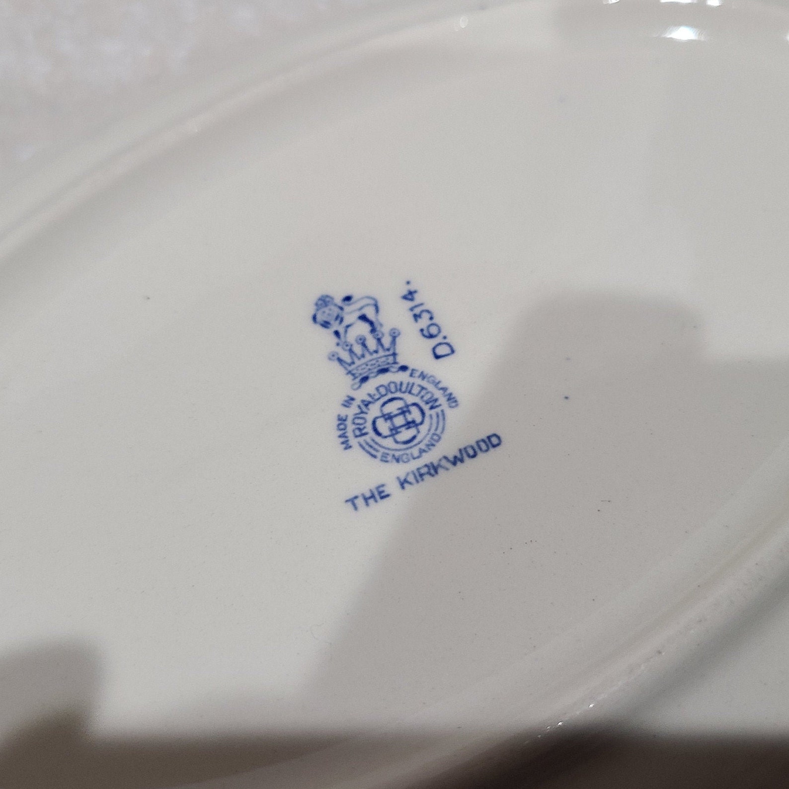 Vintage Royal Doulton China the Kirkwood Blue 10.25 Etsy