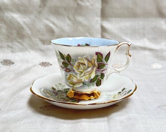 Vintage 1985 Chinese Fine China Tea Cup & Saucer Set – CX123 Bone