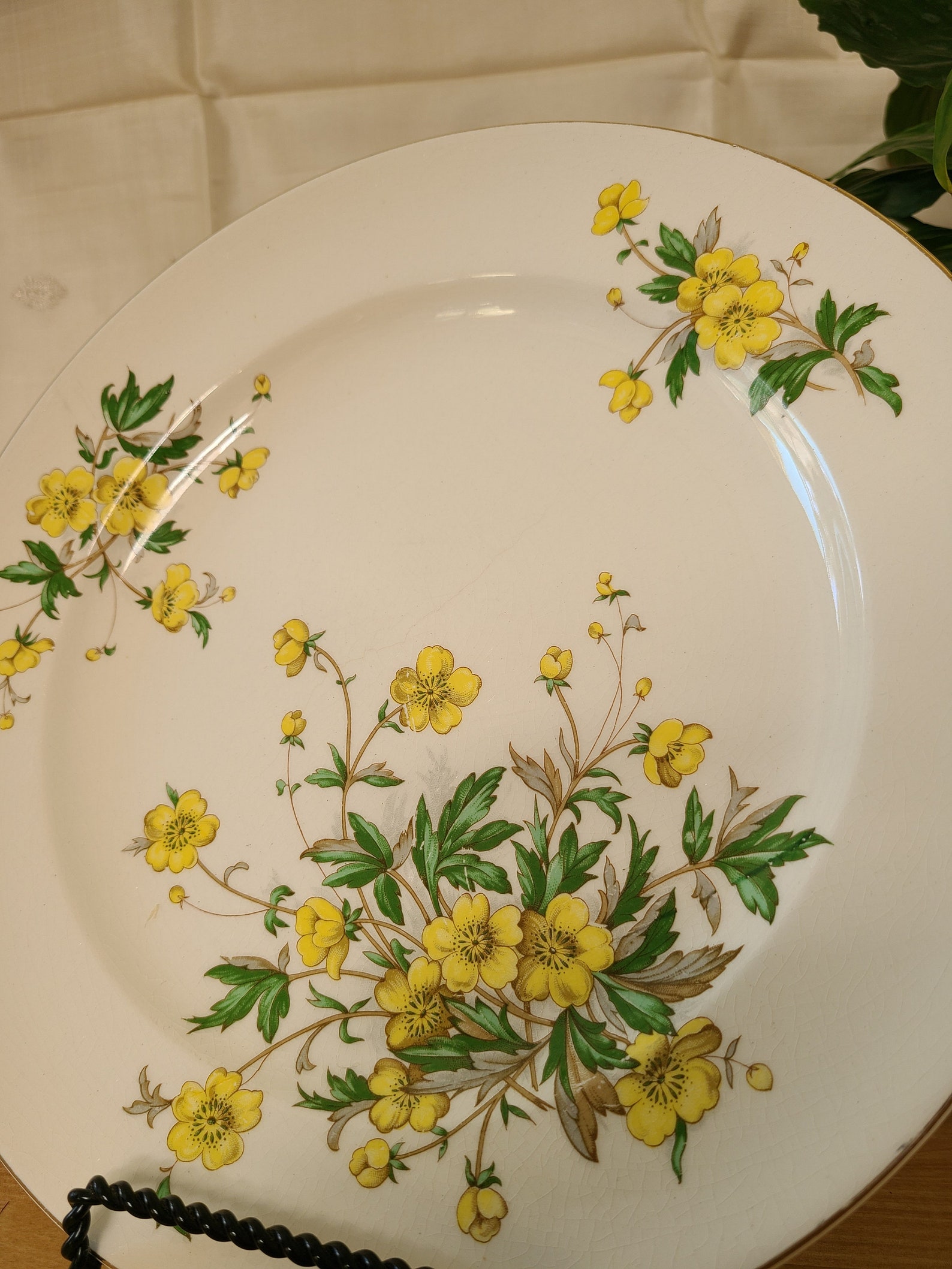 Vintage Edwin Knowles China Dinner Plates Pattern Buttercup Etsy
