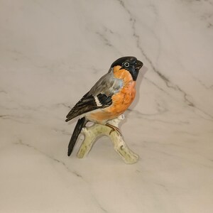 Vintage Goebel Hummel Bullfinch Bird Figurine - Matte Finish W Germany Collectible Sculpture