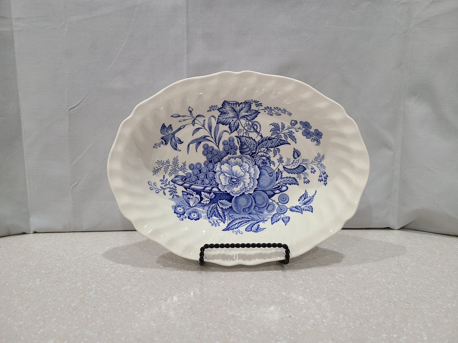 Vintage Royal Doulton China the Kirkwood Blue 10.25 Etsy