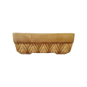 Vintage Mid-Century Modern Judy&#39;s of California Pottery Style B-8 Amber Planter, Ceramic Planter, Vintage Planter