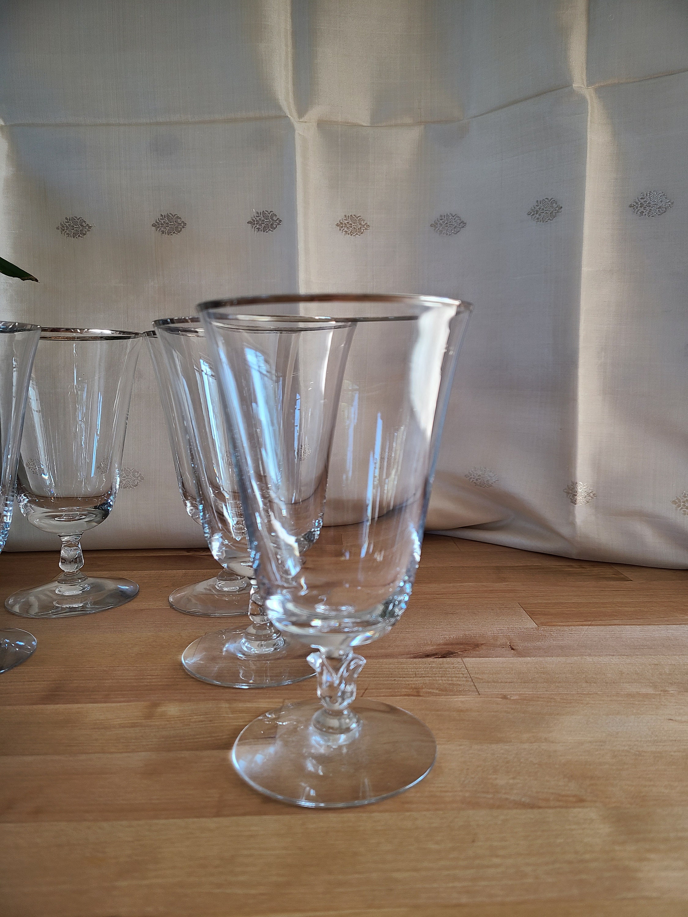 Vintage Crystal Iced Tea Glasses Reception by Fostoria Etsy