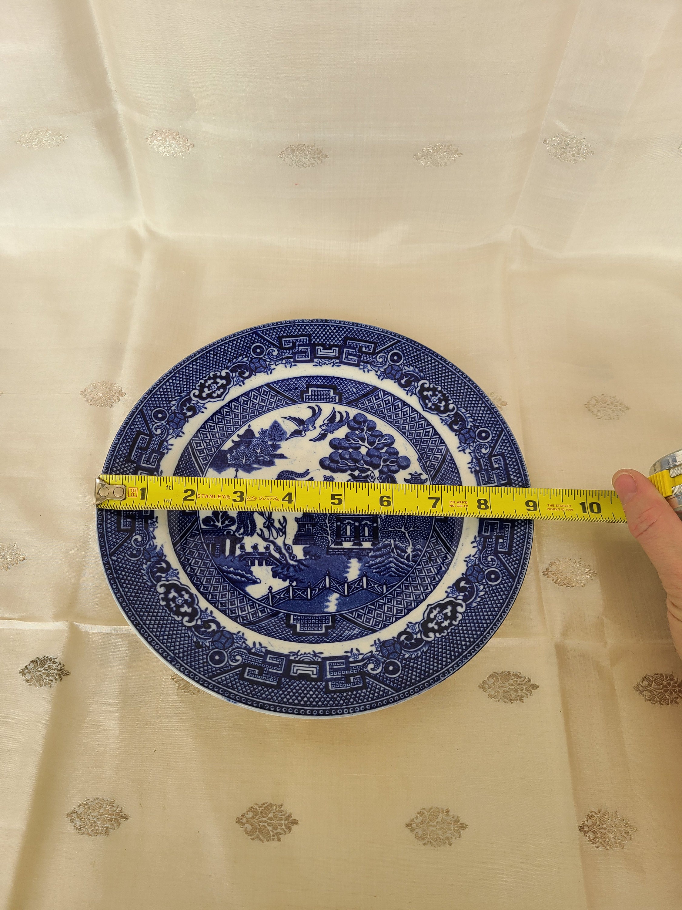 Vintage Allerton LTD. Luncheon Plate 'willow Blue' Etsy