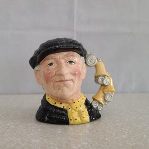 Vintage Royal Doulton Pearly King Toby Jug Figurine - English Collectible Character Mug D6844