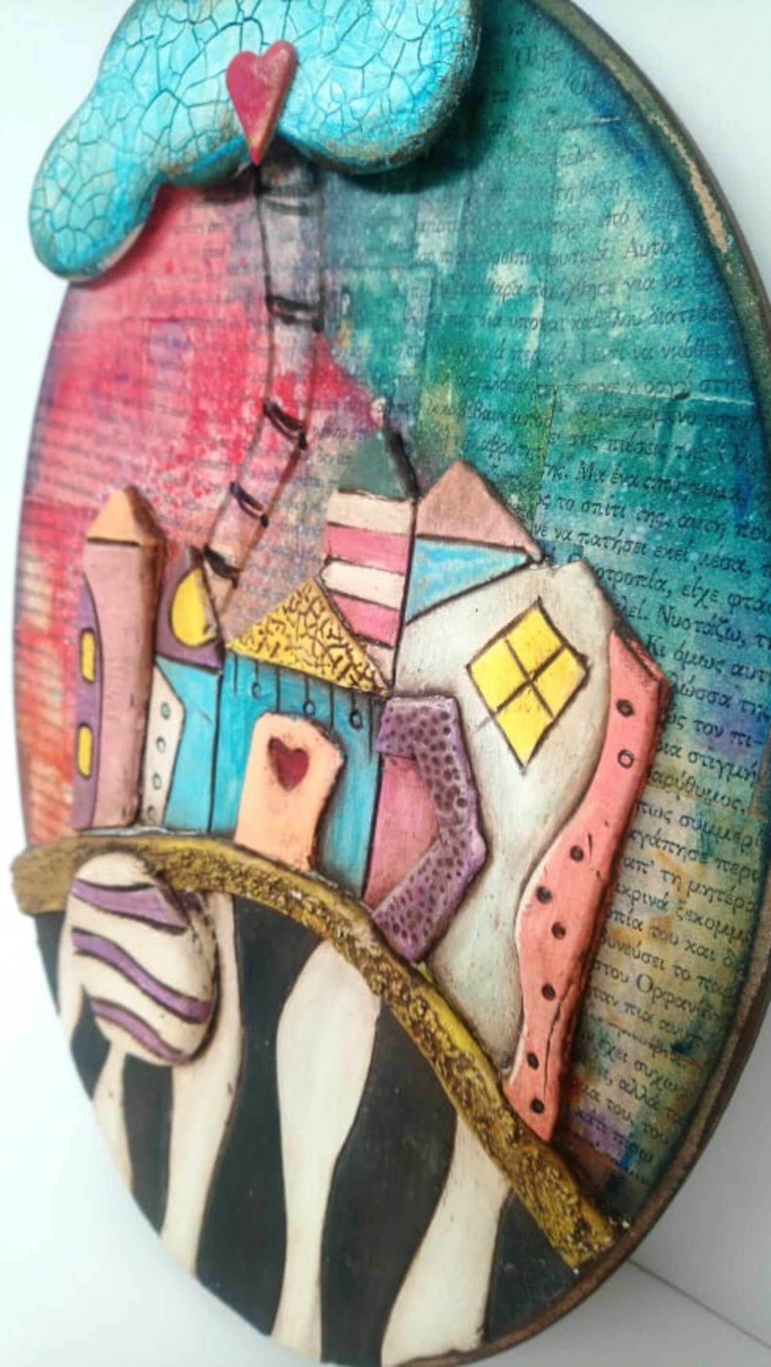 Clay Mixed Media Wall Decor Ceramic Wall Decor Ceramic Wall Etsy