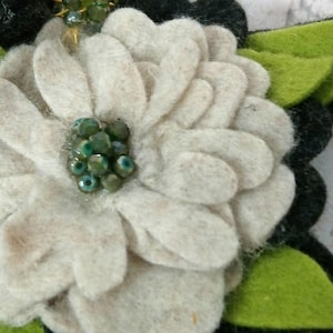 Felt Flower Brooch Flower Brooch Felt Jewelry image 5