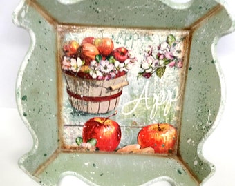 Decorative tray, Tray, Home decor, Coffe table tray, Serving tray, Wooden tray,Decoupage tray