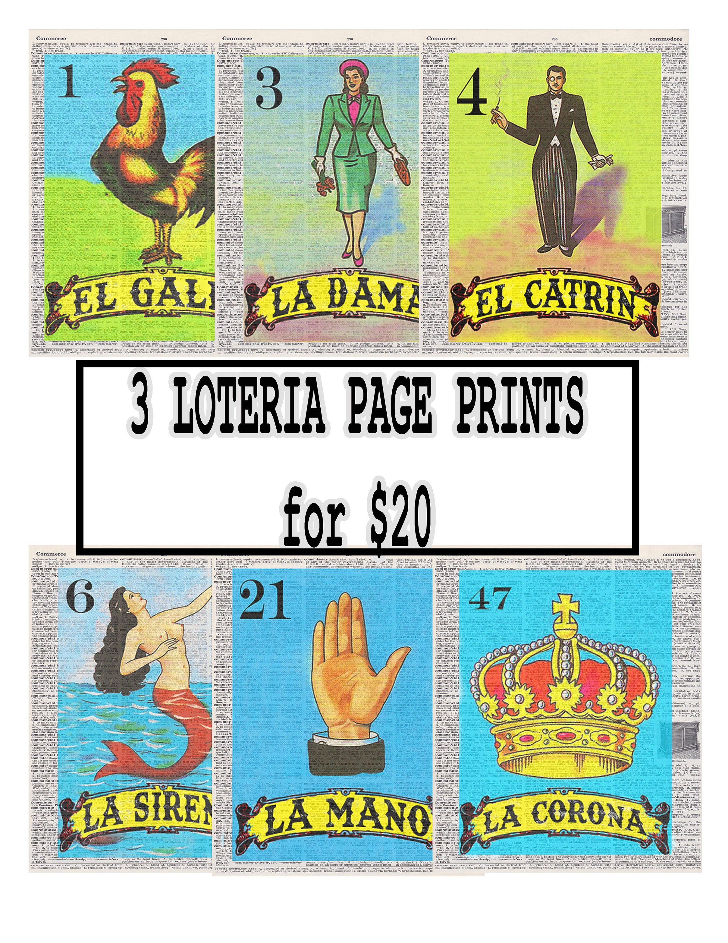 El Valiente Loteria Card the Brave Man Mexican Bingo Art Print Poster