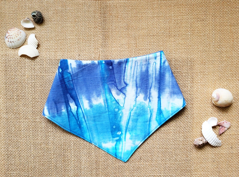 Reversible Bandana Good Vibes Tie Dye Dog Bandana Dog Bandana