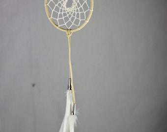 Dream catcher, whooper swan feathers, Iceland, real, hand made, taxidermy