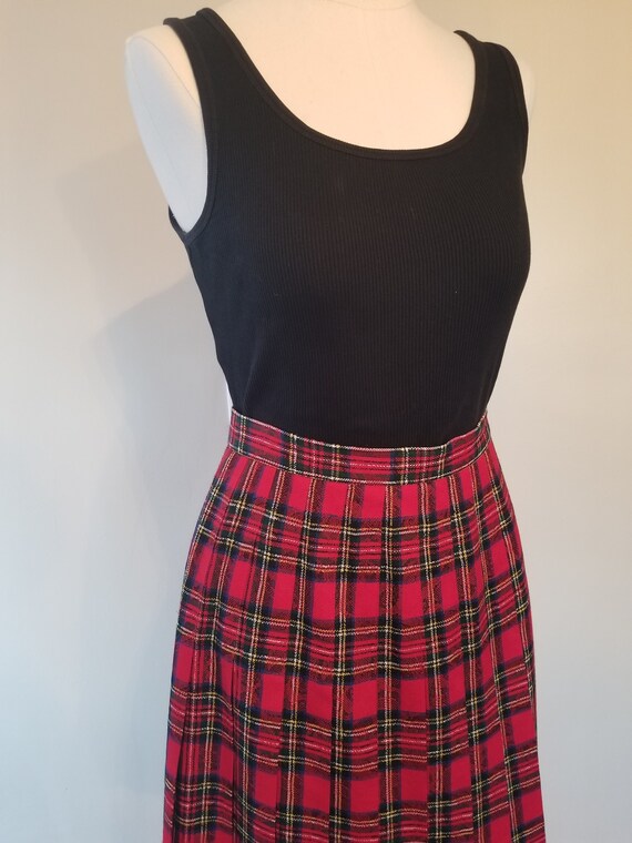 Men's wool plaid hot sale skirt