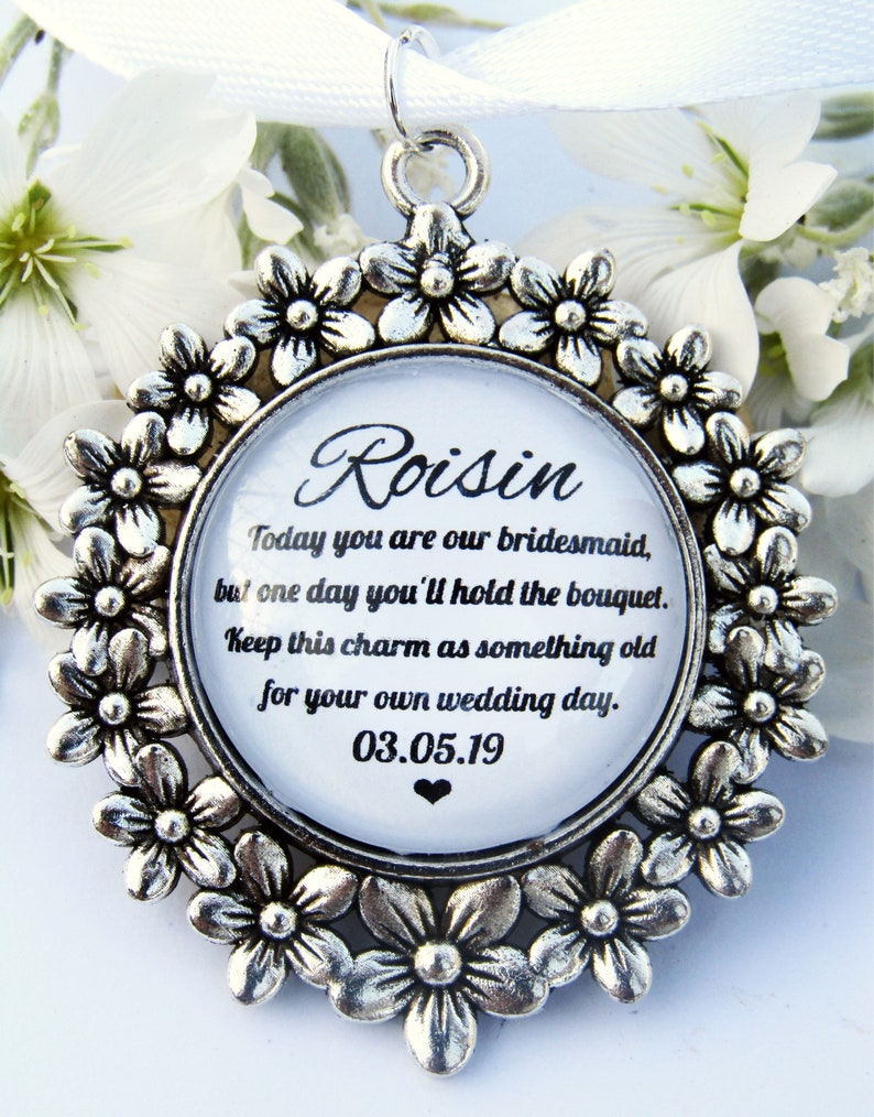 Various Roles Silver Floral Bouquet Charm Flower Girl Mummys Etsy
