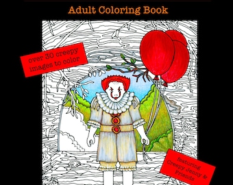 Creepy Doll Coloring Book: Scary Movie Parodies, Adult Coloring