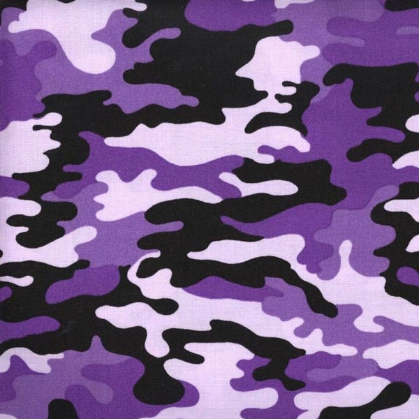 Purple Camo Fitted Scrub Cap