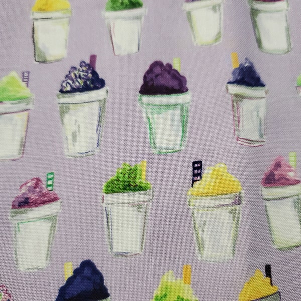 Fabric BTY Snoballs on Lavender - Dear Stella