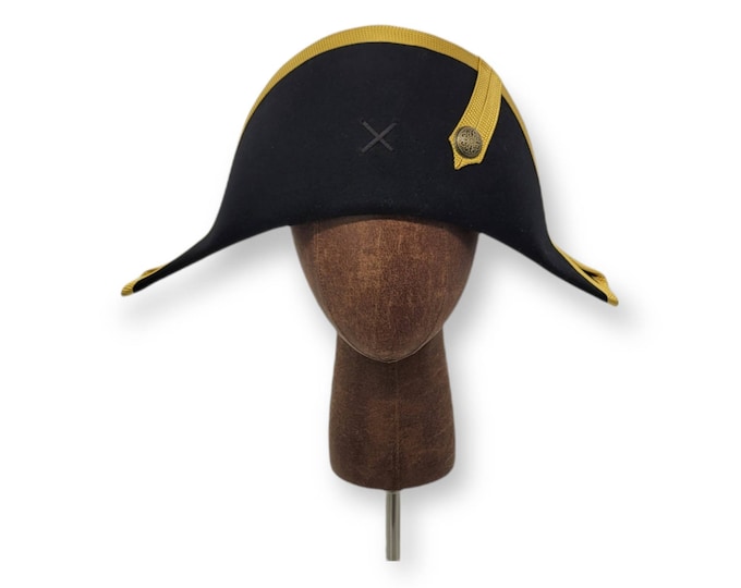 Bicorne with Gold Edging - American Cocked Hat - War of 1812 - Napoleon