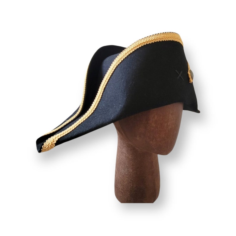 Bicorne with Gold Trim American Cocked Hat War of 1812 Napoleon image 8