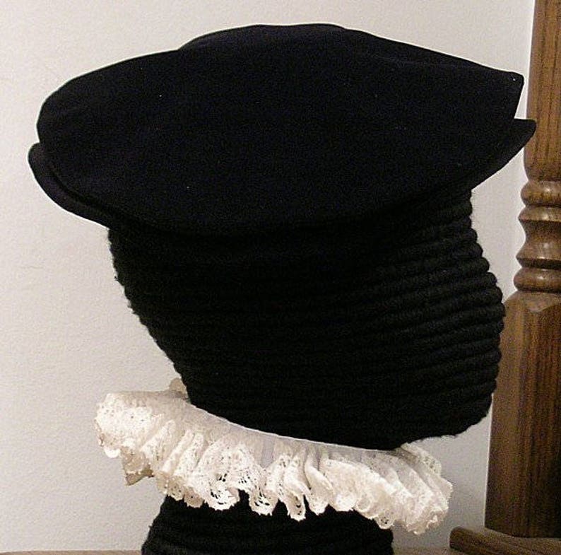 Velveteen Tudor Flat Hat Elizabethan Flat Cap Renaissance Etsy