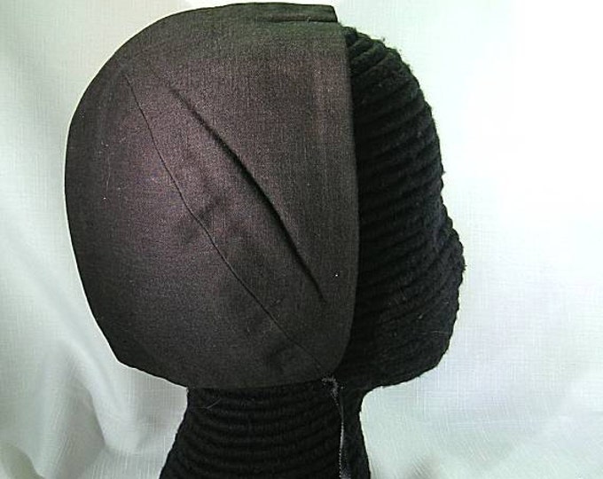 Black or White Cotton Coif  - Renaissance Biggins - England - Italy