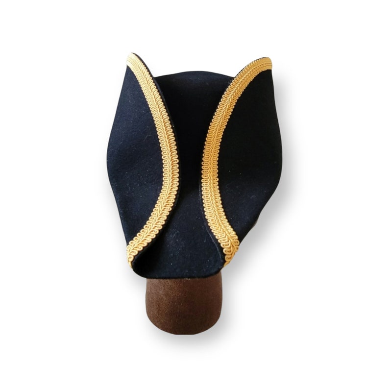 Bicorne with Gold Trim American Cocked Hat War of 1812 Napoleon image 7