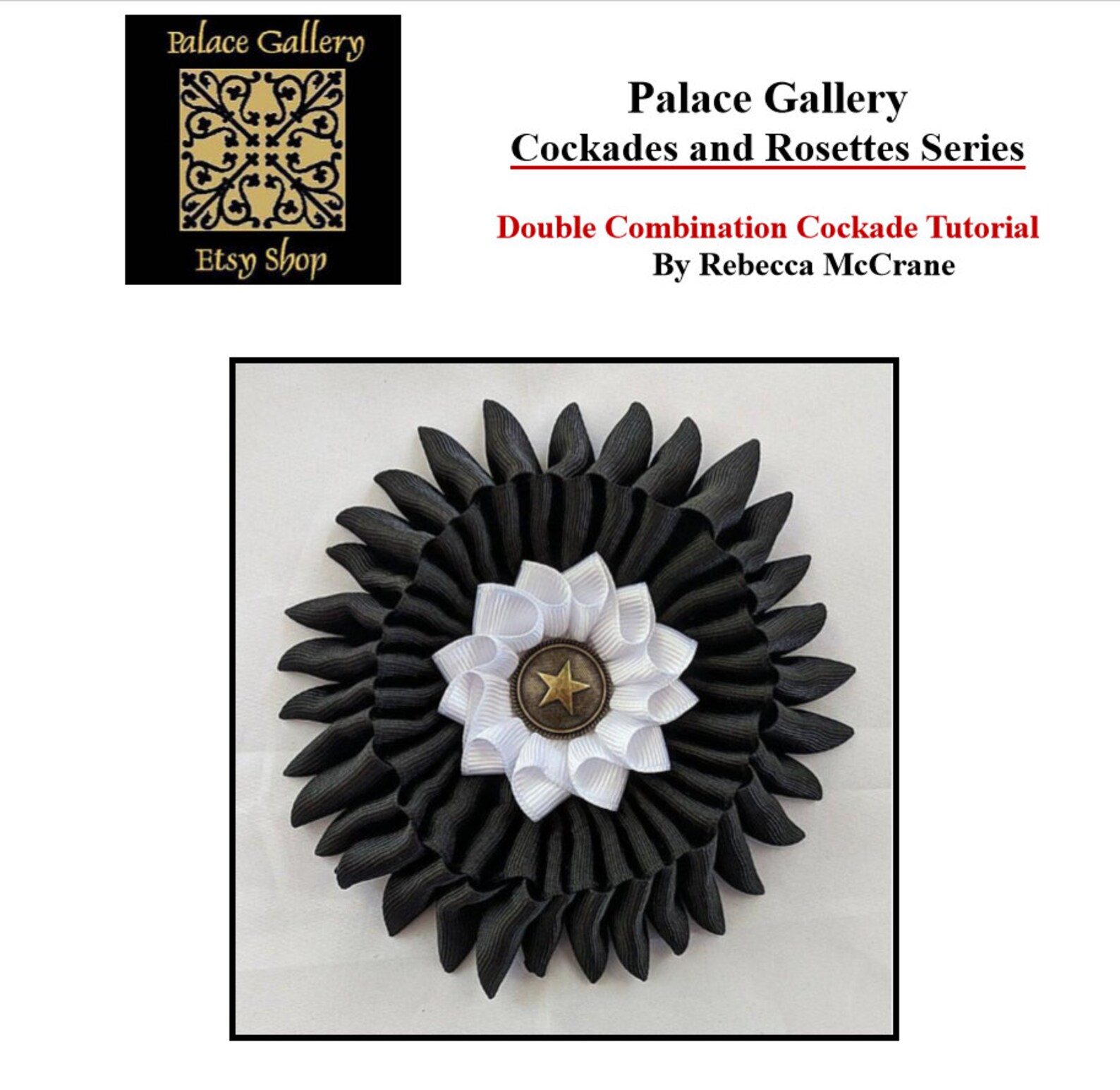 DIY Kit & PDF Double Combination Cockade Tutorial and Supply - Etsy