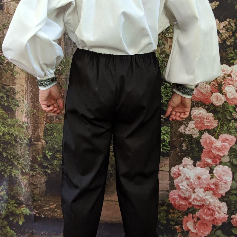 Renaissance Fair In Stock SCA Trews Rapier Basic Drawstring Fencing Pants