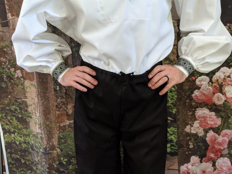 Renaissance Fair In Stock SCA Trews Rapier Basic Drawstring Fencing Pants