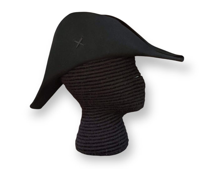 Plain Bicorne- American Cocked Hat - War of 1812 - Napoleon - Fore and Aft