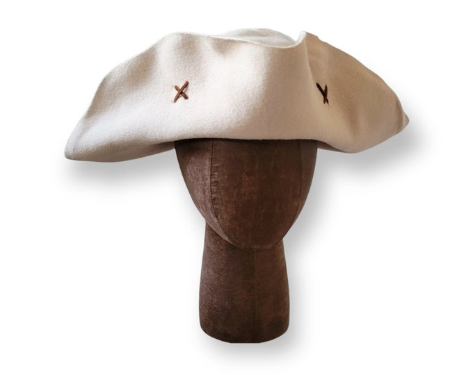 Pauper's Tricorn - Poor Man's Tricorn - Laced Tricorn - Cocked Felt Hat - Colonial Tricorne - Revolutionary