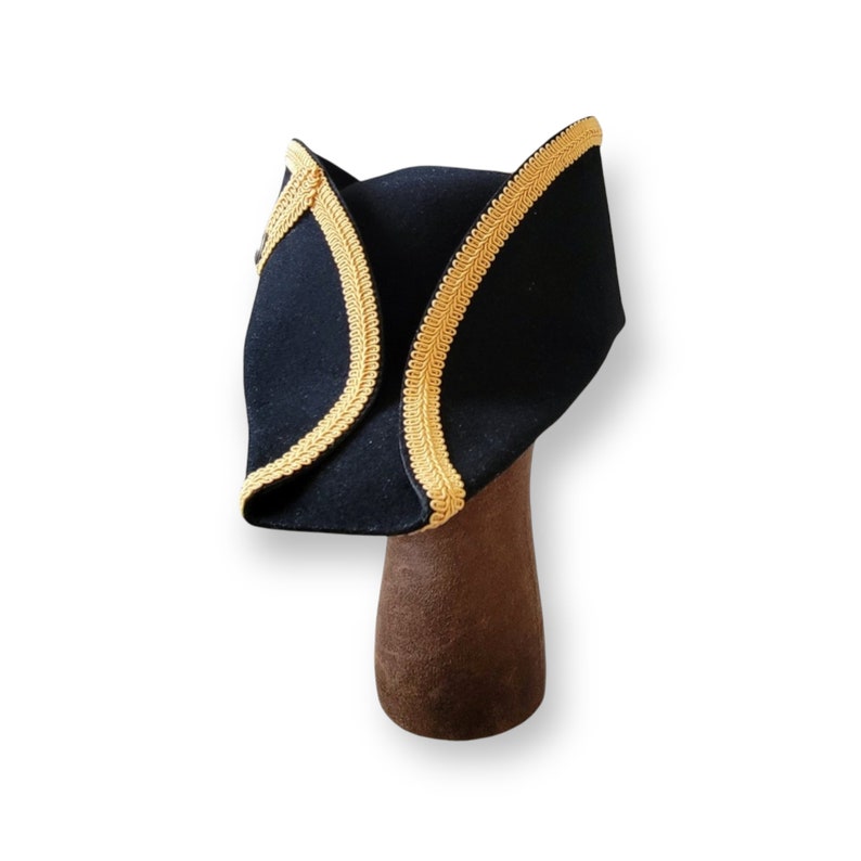 Bicorne with Gold Trim American Cocked Hat War of 1812 Napoleon image 5
