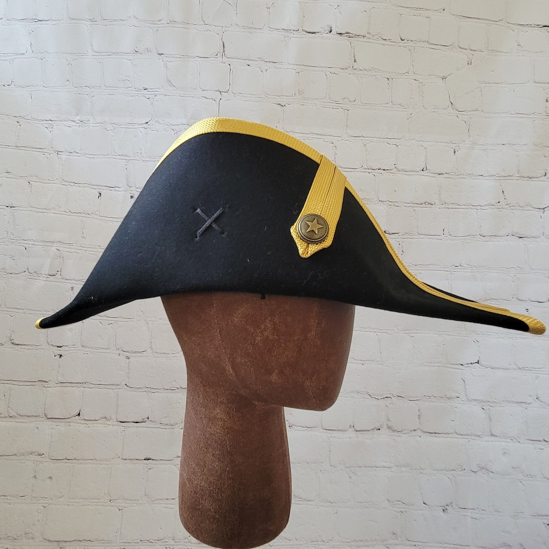 Bicorne Met Gouden Rand Amerikaanse Cocked Hat Oorlog Van - Etsy Nederland