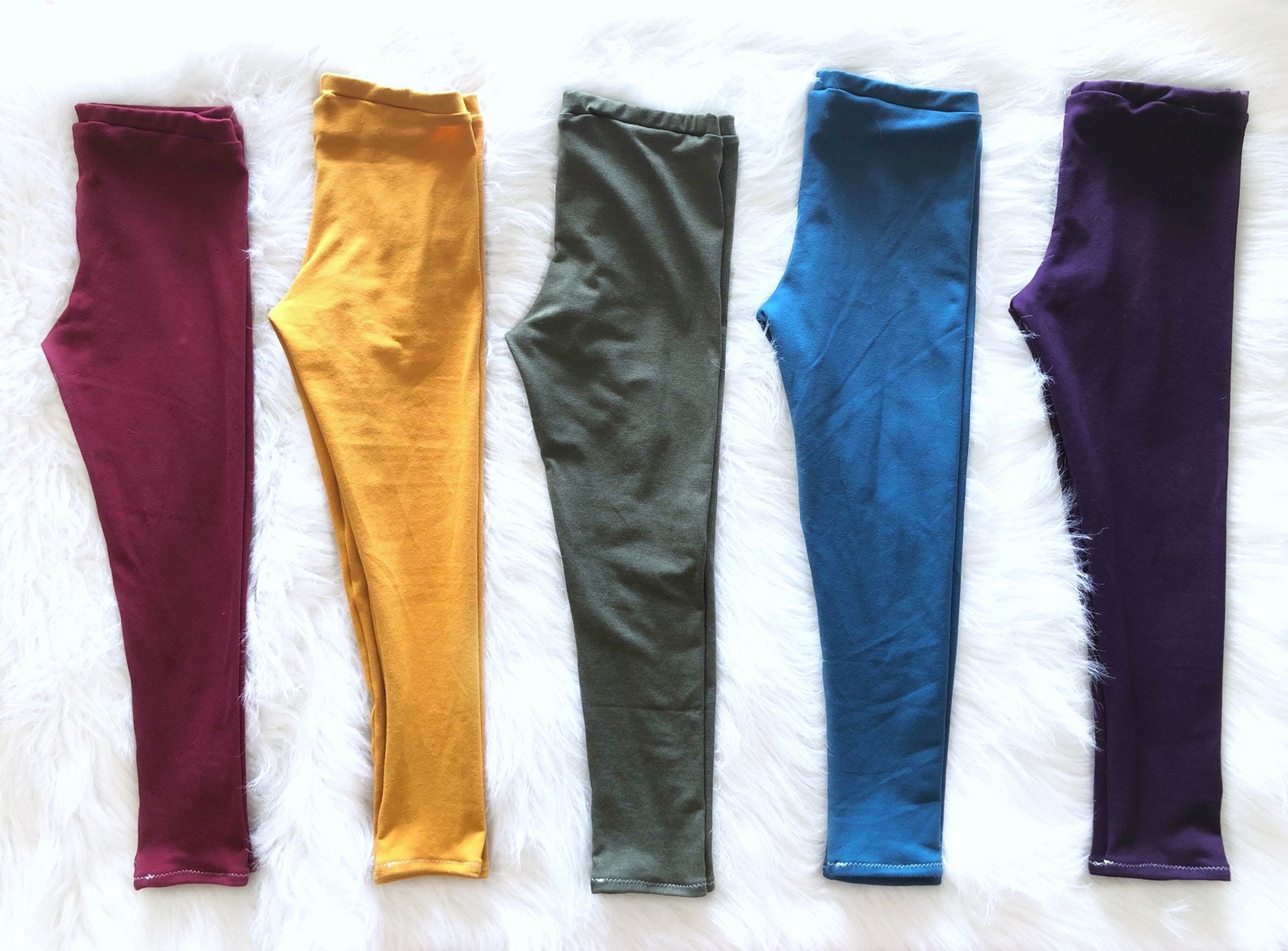 Classic Leggings Basic Leggings Solid Colored Leggings Fall Etsy
