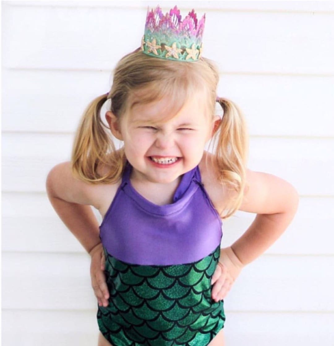 Little Mermaid Swimsuit One Piece Mermaid Bathing Suit Baby Swimsuit