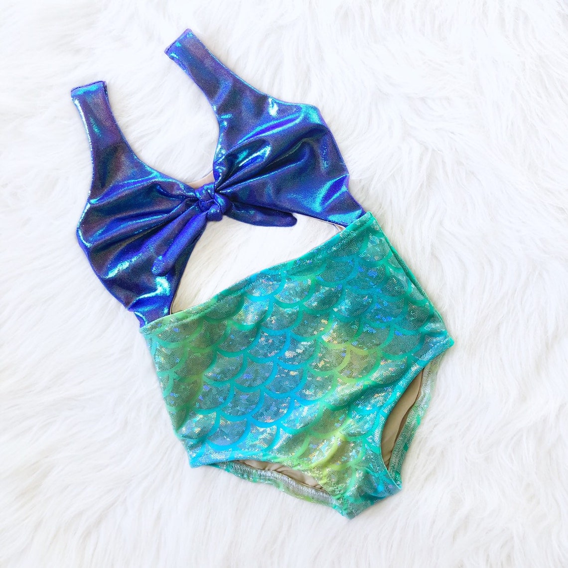 Little Mermaid Swimsuit Toddler Girls Tween One Piece Etsy