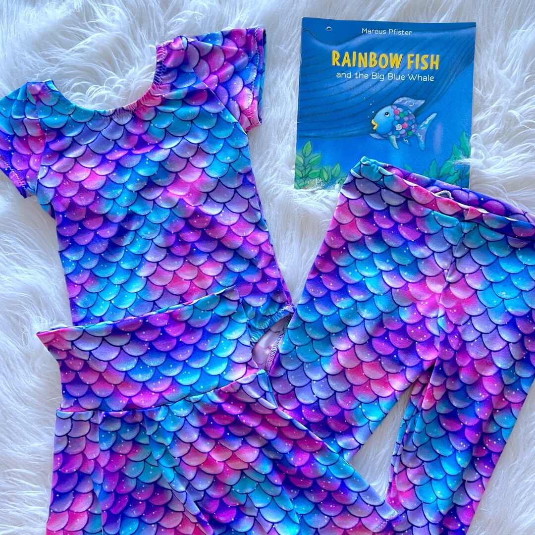 Rainbow Fish Leotard Baby Girl Leotard Toddler Leotard Kids Etsy