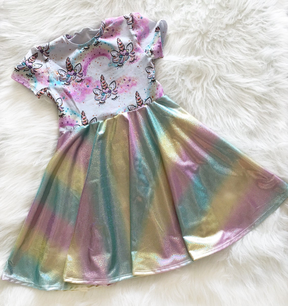 Unicorn Dress Unicorn Outfit Unicorn Birthday Party Girls | Etsy