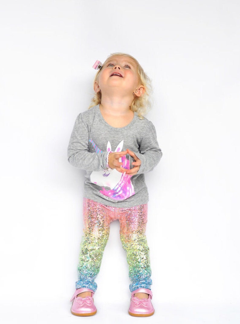 Unicorn leggings baby girl leggings toddler leggings kids Etsy