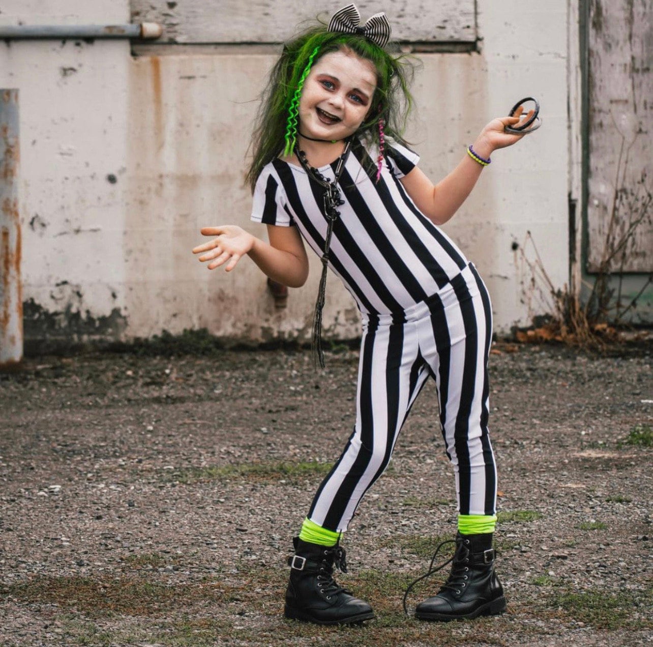 Kid's Beetlejuice Costume Basics Black and White Stripe -  Portugal