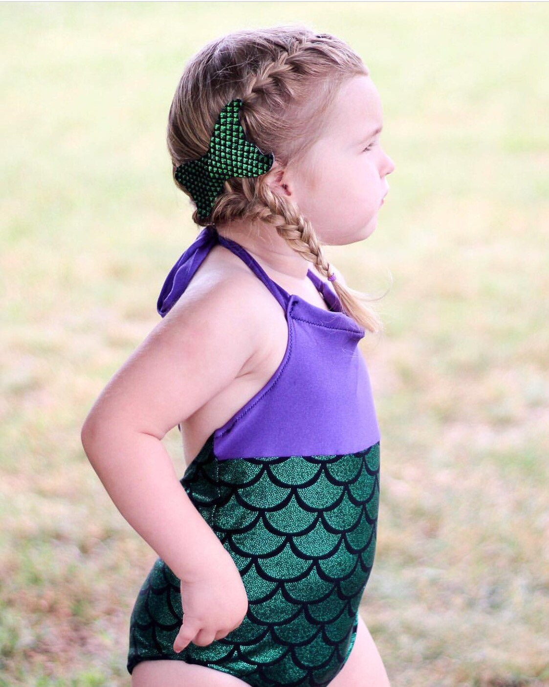 Little Mermaid Swimsuit One Piece Mermaid Bathing Suit Baby Etsy