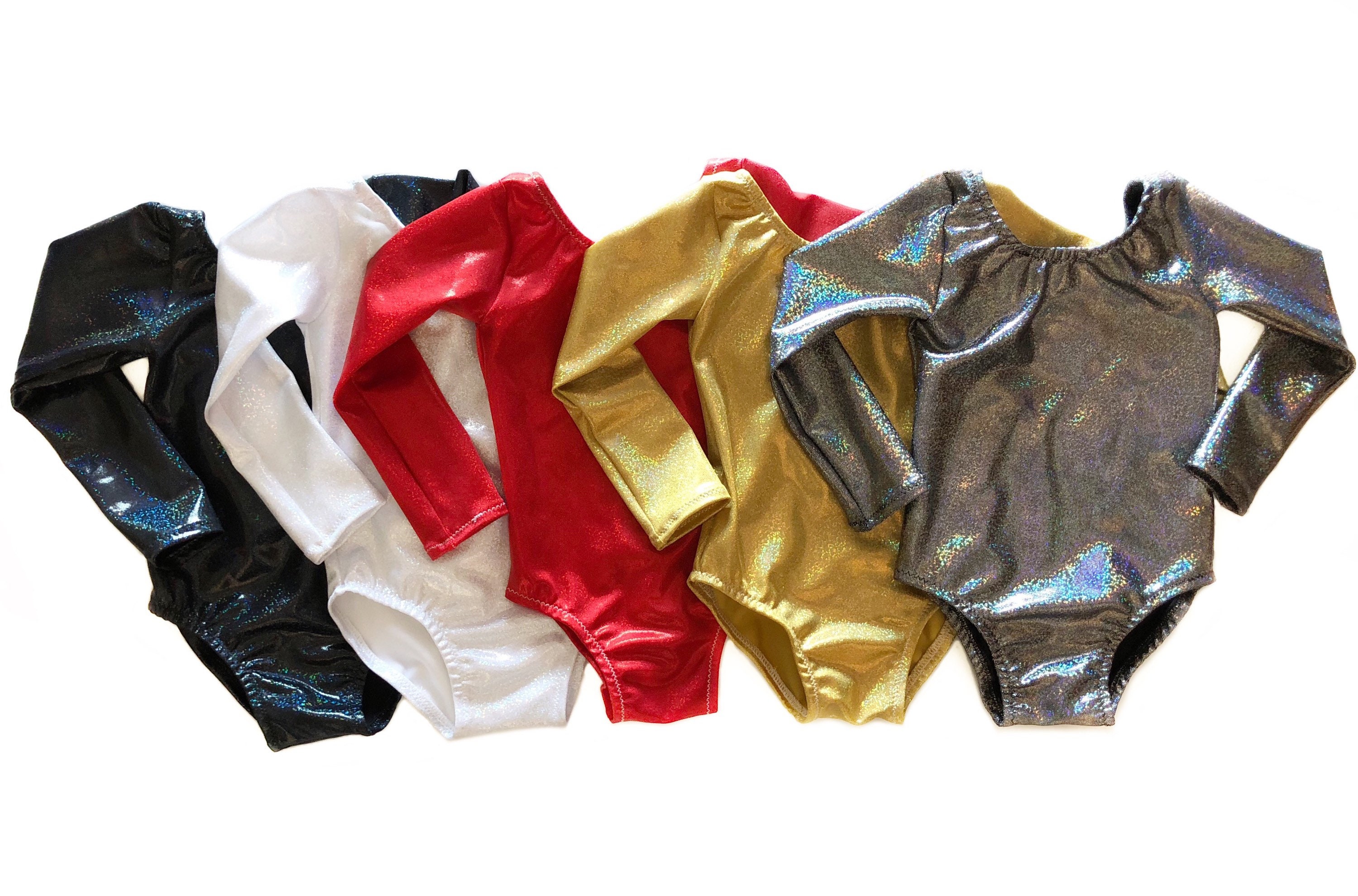 Girls Holiday leotard metallic leotard Christmas bodysuit Etsy