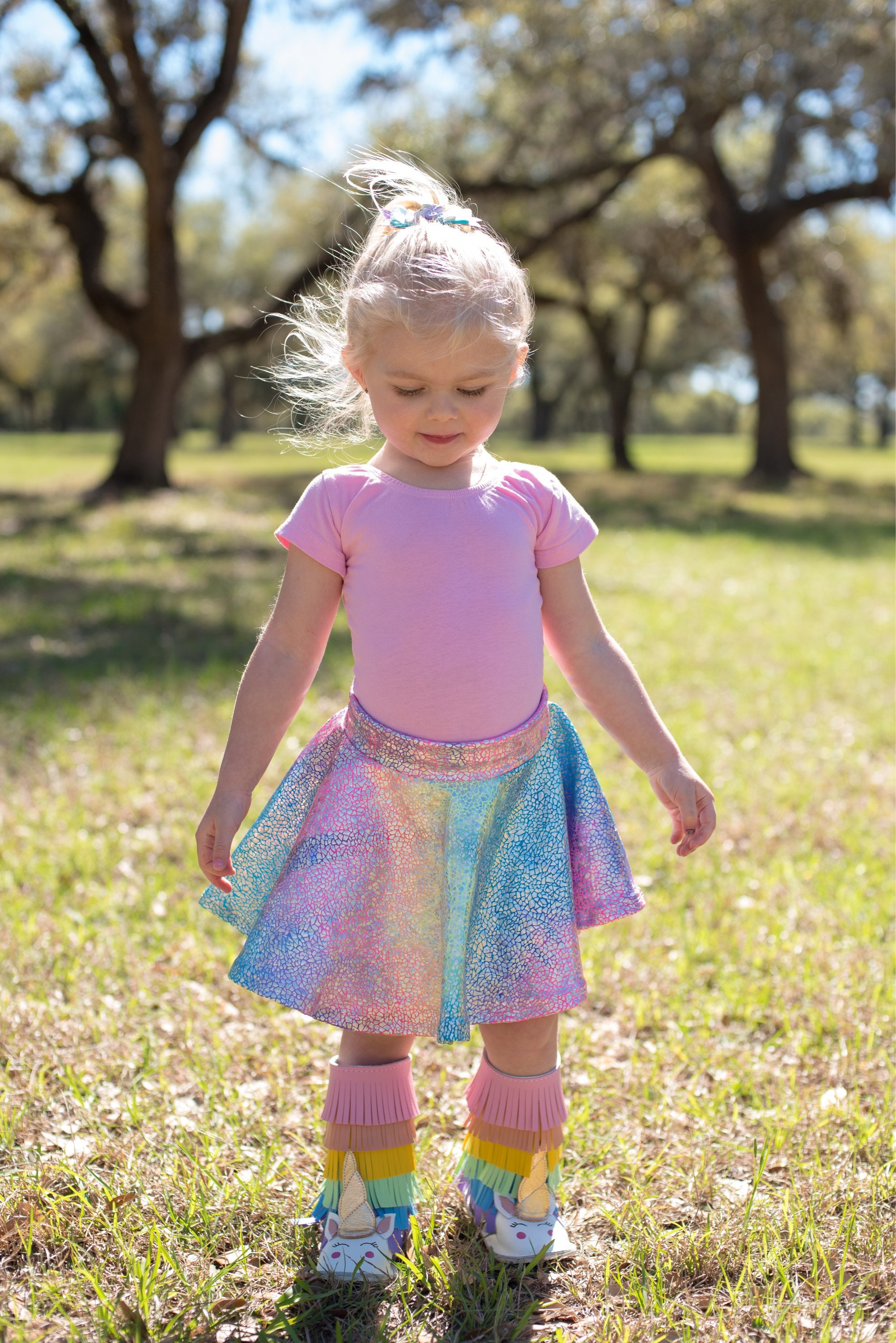 Rainbow Unicorn Twirl Skirt | Etsy